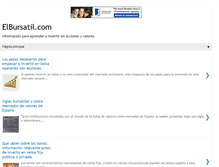 Tablet Screenshot of elbursatil.com